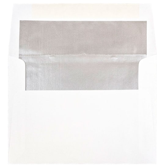 JAM Paper 4.75&#x22; x 6.5&#x22; Foil Lined Invitation Envelopes, 50ct.